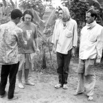 Three western hostages, seen in a photo takenover the last few days, held captive by Khmer Rouge at ..