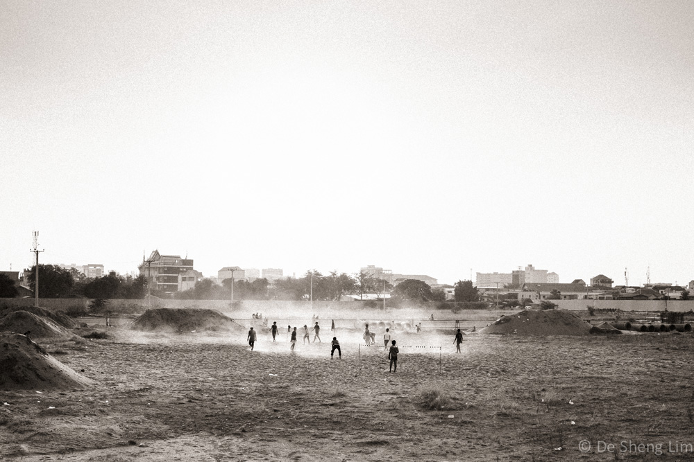 Portrait of a wasteland playground